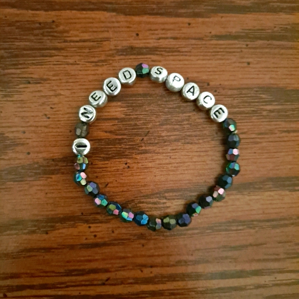 Hot Topic (Blackheart) "I Need Space" bracelet